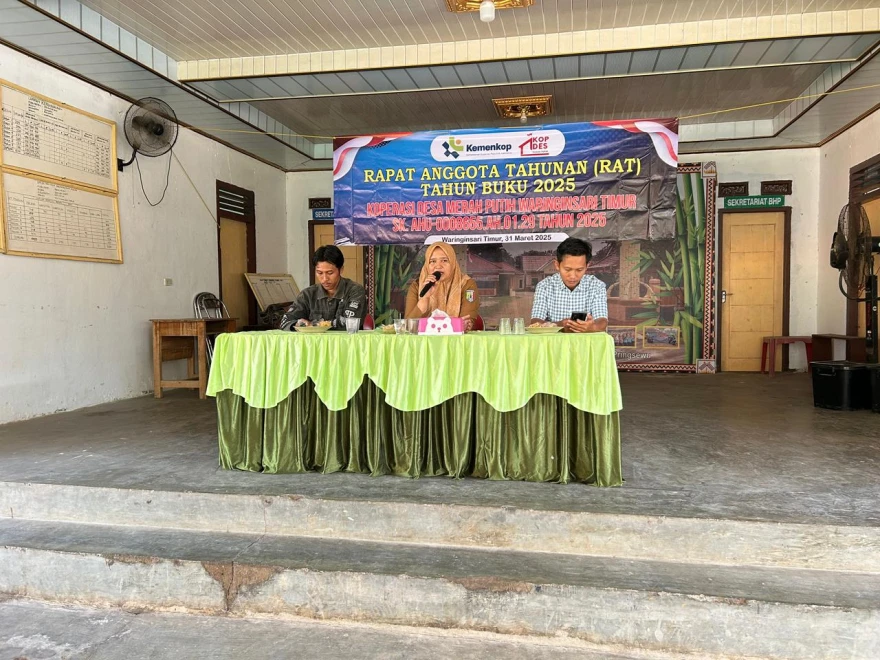 RAPAT ANGGOTA TAHUNAN (RAT) TAHUN BUKU 2025 KOPERASI DESA MERAH PUTIH WARINGINSARI TIMUR