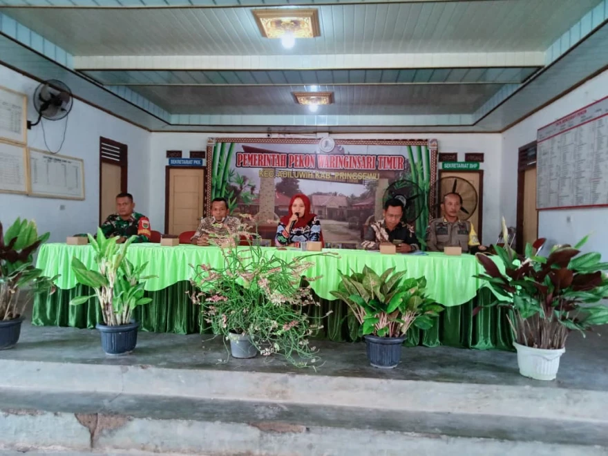 Musyawarah Penetapan Peraturan Desa (Perdes) Pasar Pekon Waringinsari Timur