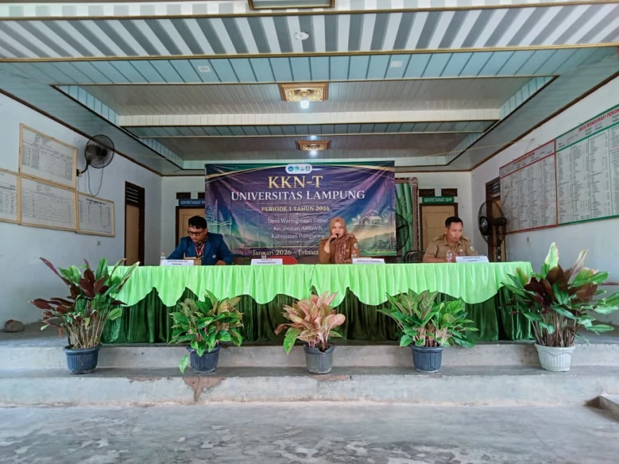 Sosialisasi Kegiatan Program Kerja KKN-T Universitas Lampung di Pekon Waringinsari Timur