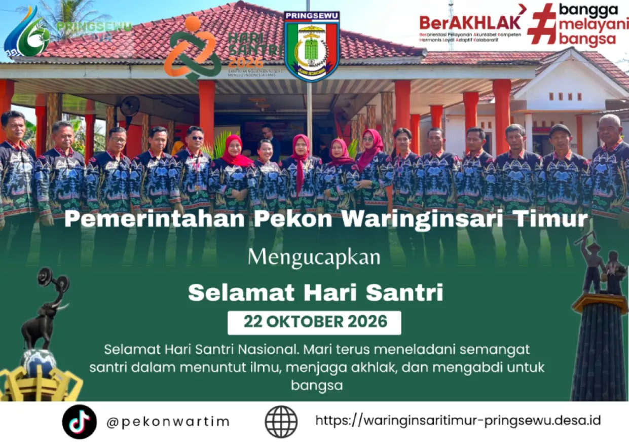 Pemerintahan pekon Waringinsari Timur mengucapkan
